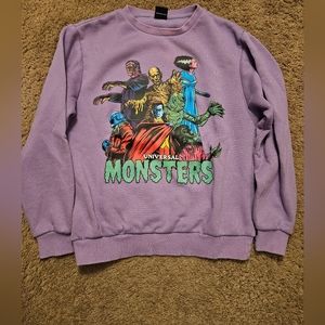 Cakeworthy Universal Monsters Sweatshirt Purple